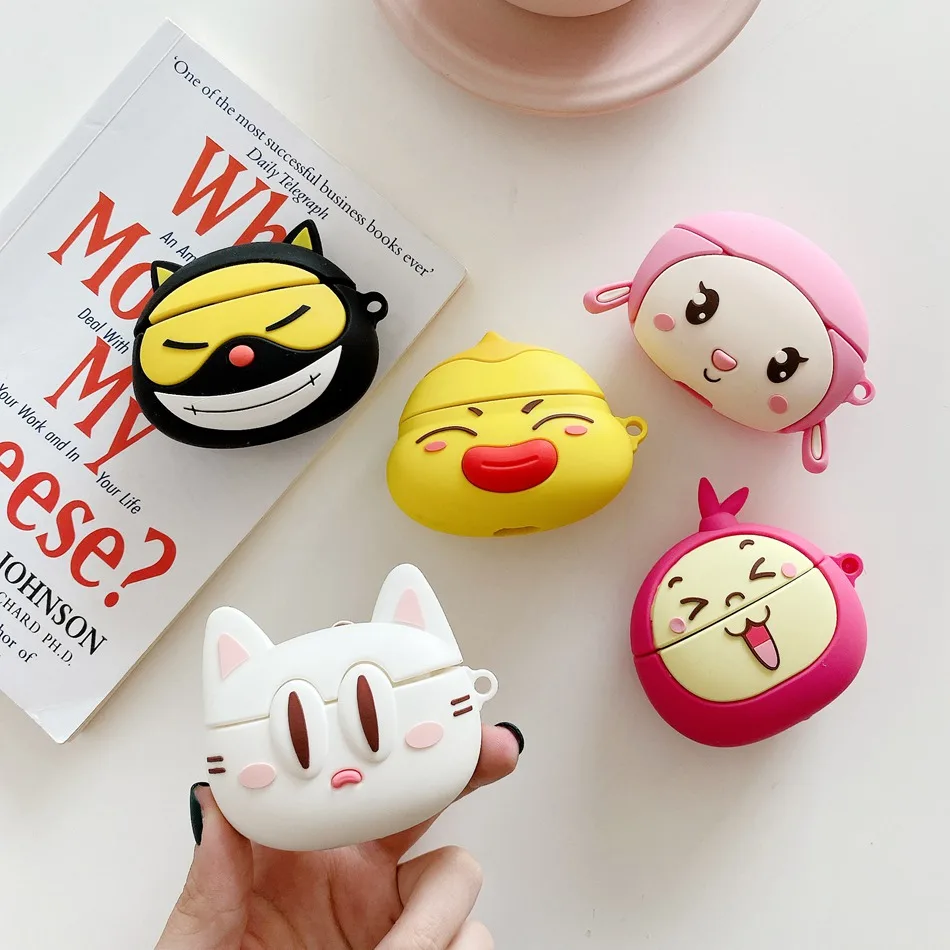 3D чехол для наушников Airpods Pro Чехол Силиконовый радио свинья Мультяшные