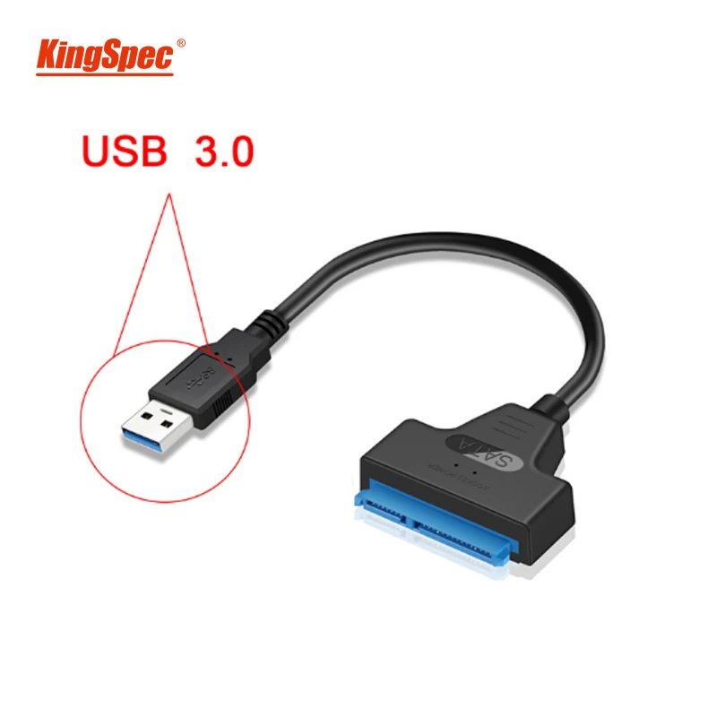 KingSpec USB 3 0 SATA кабель Sata III к адаптер до 6 Гбит/с Поддержка 2 5 дюйма внешний HDD SSD