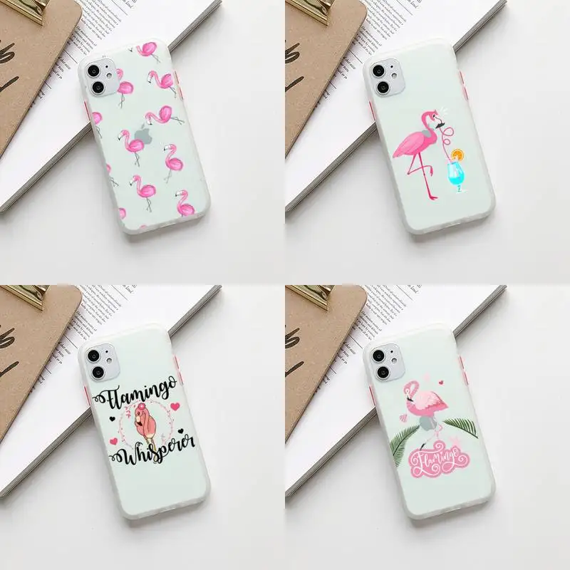 

Babaite Animal Flamingo Cute Phone Case for iPhone 11 12 13 mini pro XS MAX 8 7 6 6S Plus X 5S SE 2020 XR case