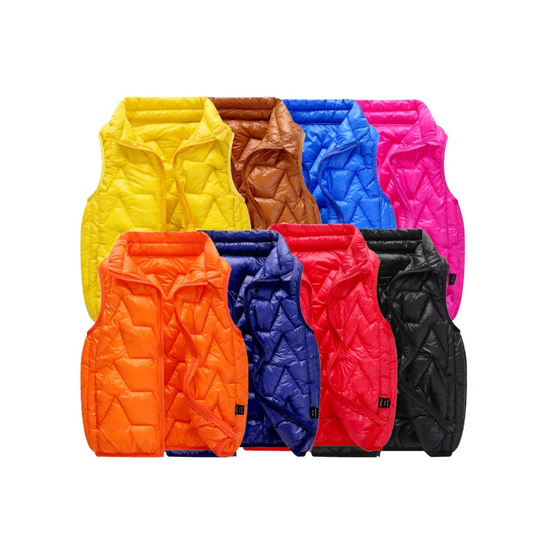 Осенне весенние детские модные жилеты для мальчиков и девочек повседневные