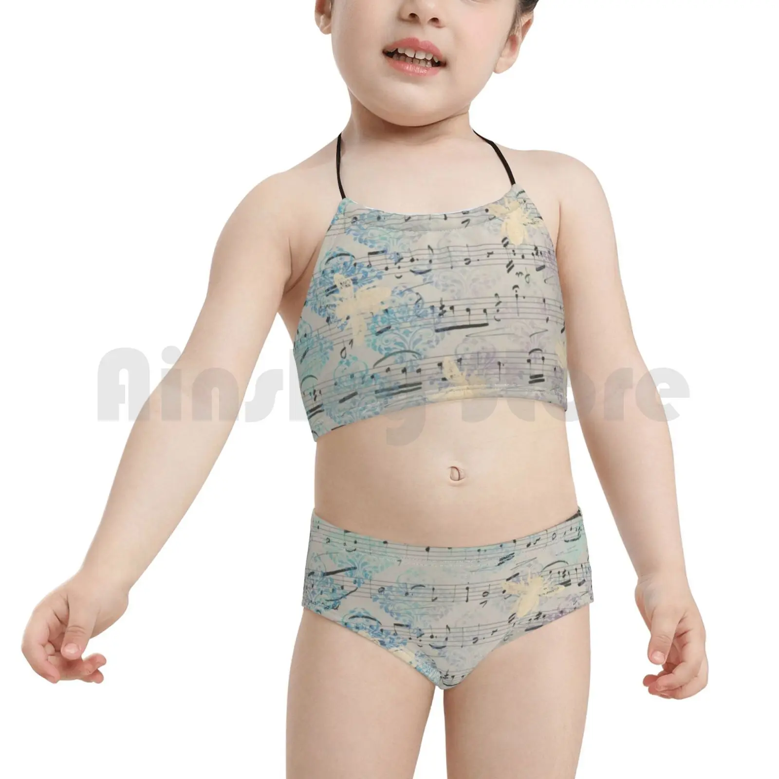 

Vintage Retro Honeybee Bee Pattern Swimsuit Bikini Padded High Waist Honeybee Bee Honey Bees Save The Bees Honey Bee