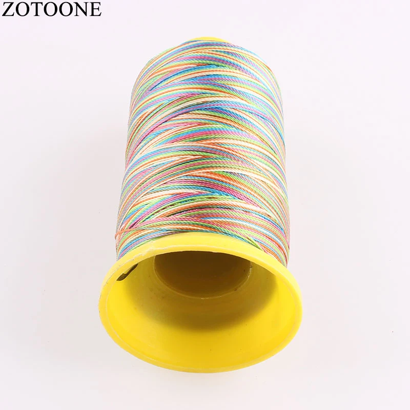 Катушка ZOTOONE для шитья джинсов дешевая машинка из полиэстера вышивка красочные
