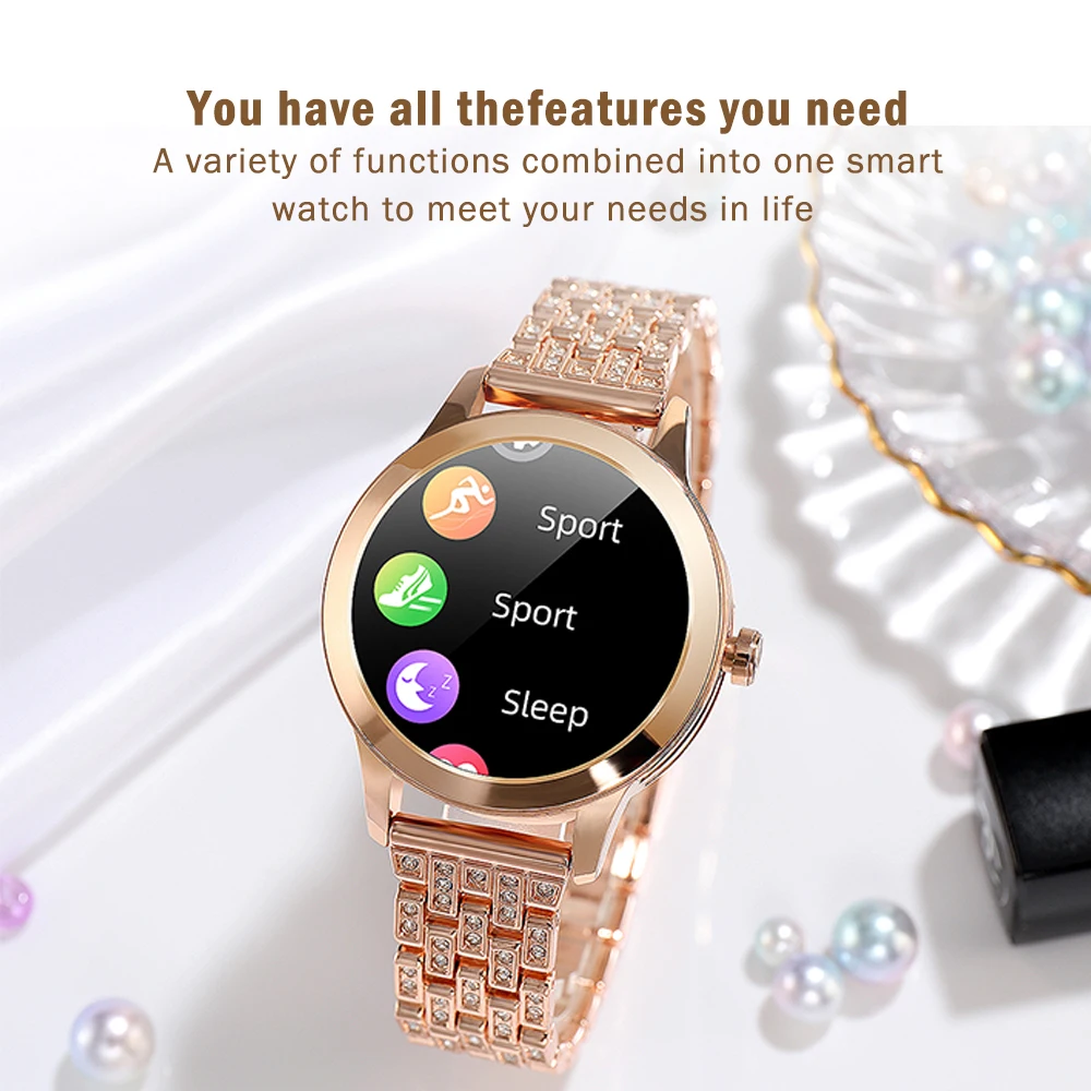 Torntisc G1 Smart Watch Women 2021 Heart Blood Pressure Monitor IP68 Водонепроницаемый 240 * женские цифровые