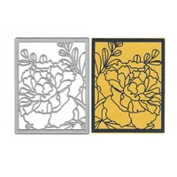 flower clear stamps and dies frame metal die cutting dies for scrapbooking background template stencils diy mold paper crafts