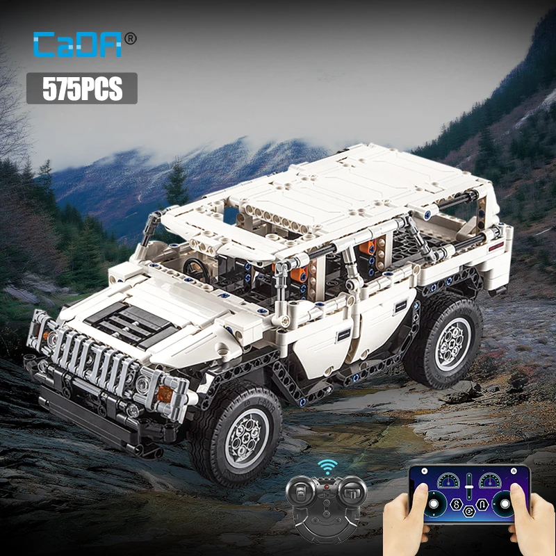 Cada 575Pcs воин H2 дистанционного Управление автомобиля строительные блоки город
