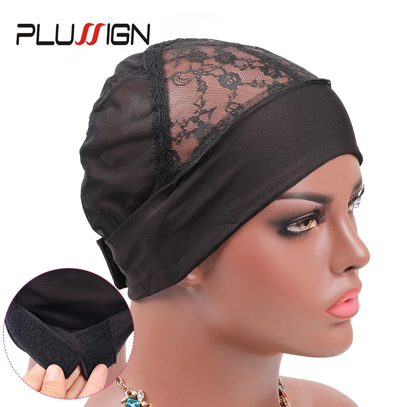 10 Pcs/Lot Headband Dome Mesh Cap Black Wig Cap For Making Wigs Wave Cap Hair Net Elastic Nylon Breathable Mesh Hairnets