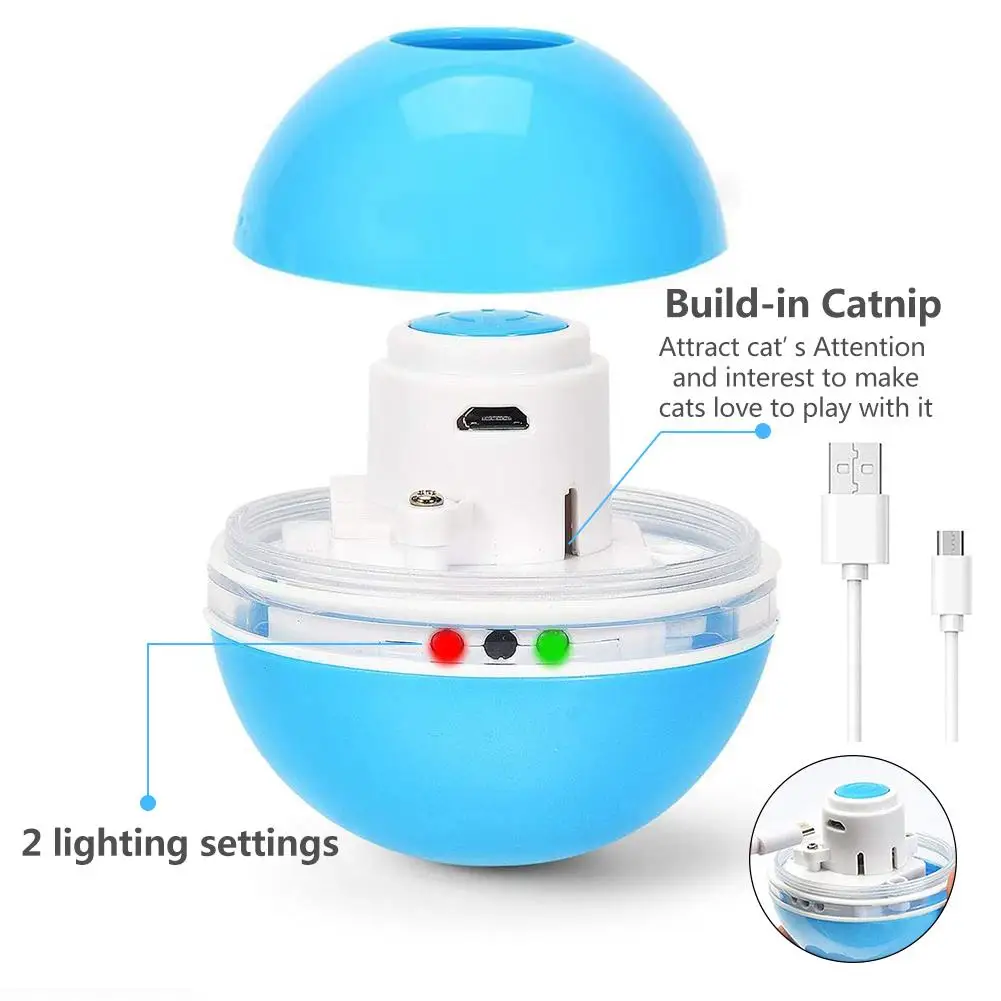 Смарт интерактивная игрушка для кошек шар красочный светодиодный