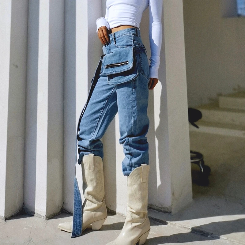 Женские широкие брюки TWOTWINSTYLE повседневные свободные с кисточками и поясом на