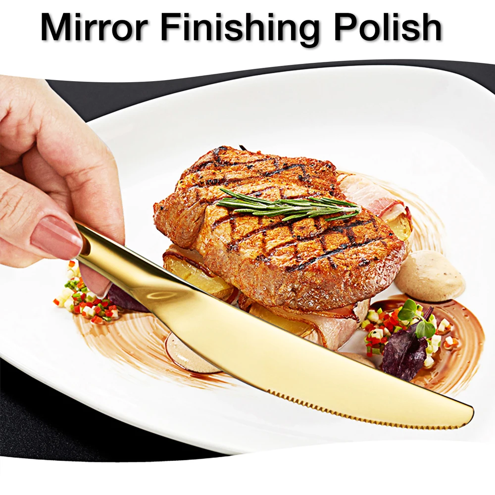 Набор столовых приборов столовые приборы посуда из нержавеющей стали зеркальная