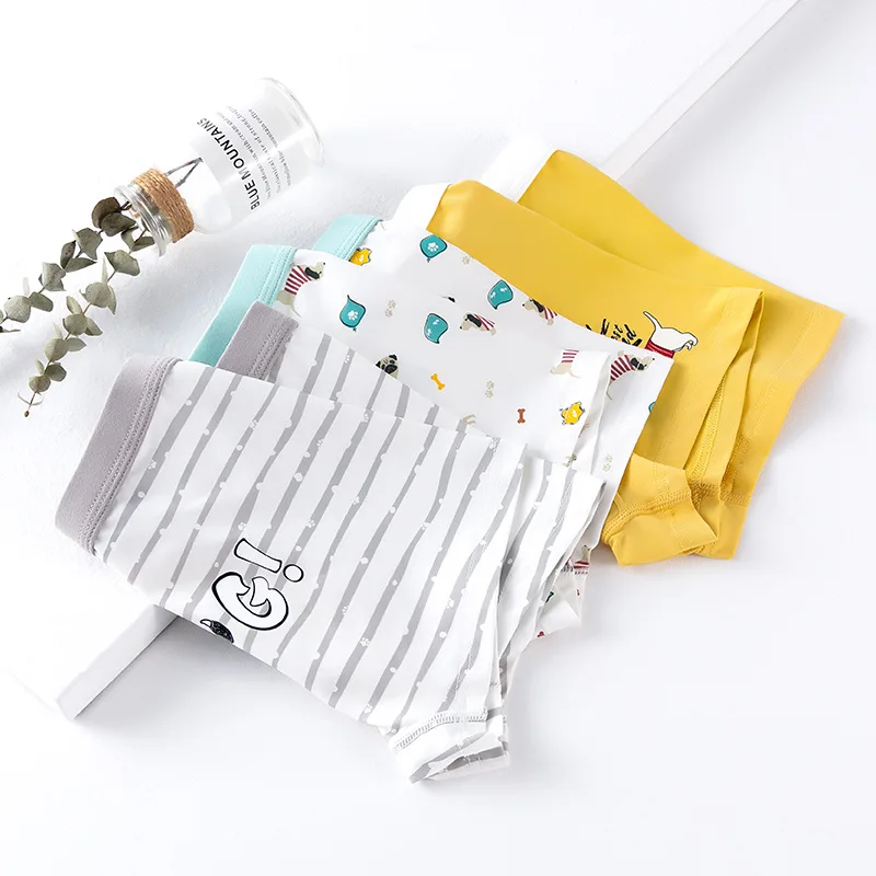 

3Pcs/lots Boys Boxer Panties 60 Count Cotton Boxer Briefs Teen Panties for Kids Shorts Clothes 6 8 10 12 14 Years Underwears