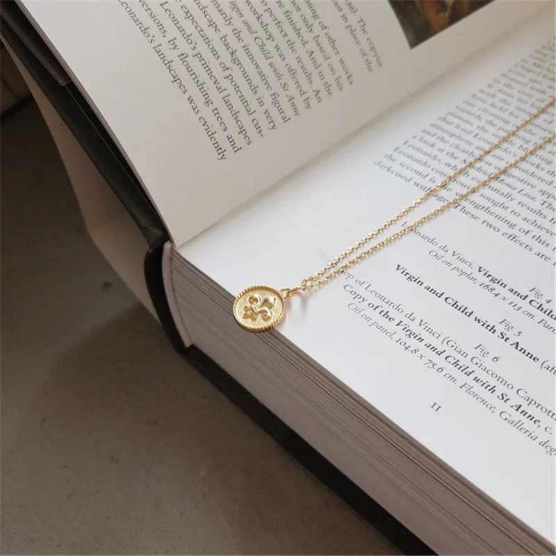 Женское Ожерелье RUIYI из настоящего серебра 925 пробы с кулоном в виде монеты