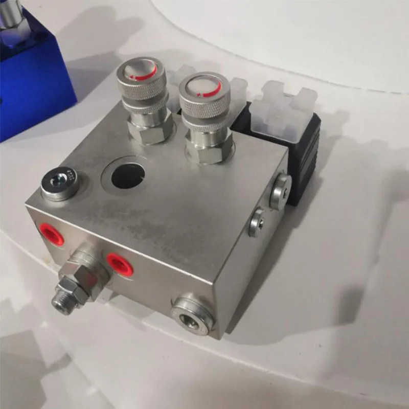 Гидравлический подъемник, погрузка и разгрузка блок питания DC12V DC24V хвостовая часть грузовика пластина Встроенный клапан группы