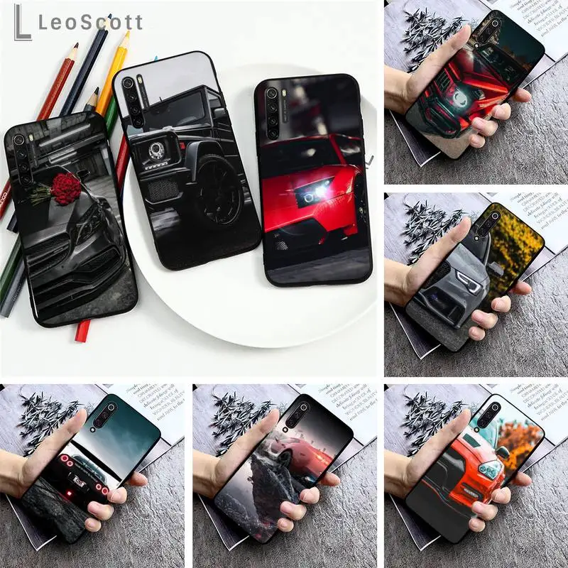 

Sports Cars Male Men Phone Case For Xiaomi Redmi note 7 8 9 pro 8T 9S Mi Note 10 Lite pro