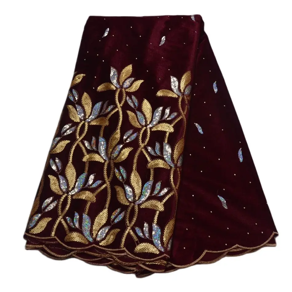 Нигерийская кружевная ткань 2021 красивая африканская Бархатная французская с