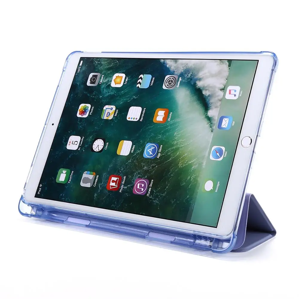 Тонкий чехол для планшета iPad Air 3 с держателем стилуса из 2019 искусственной кожи