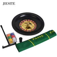 10 roulette poker chips set roulette small poker chips table cloth chips collecting rake fun leisure borad games 1set