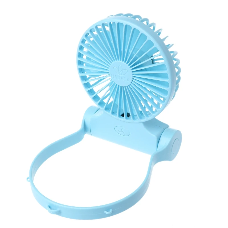 

Hands-Free Neck Hanging Fan Powered by Rechargeable Battery with 3-Level Speed USB Desk Fan for Outdoor Camping Home