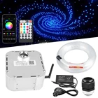 32 Вт DC12V мерцающий эффект RGBW волоконно-оптический светодиодный источник света, автомобильный светильник, двигатель с концевым свечением, комплект волоконно-оптических кабелей