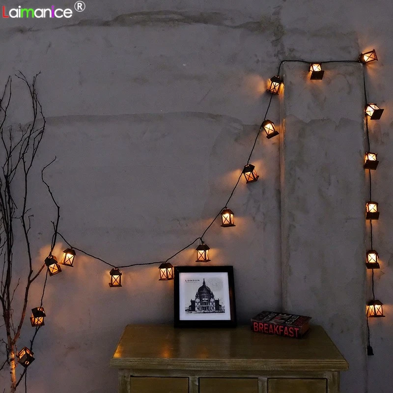 Романтические 3 м 20 светодиодные гирлянды винтажные металлические домашние