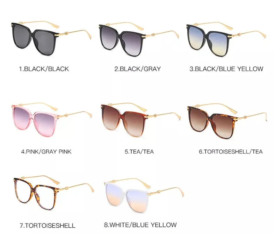 

2021 new sunglasses European and American fashion pilots metal frame toad glasses anti ultraviolet tide men and women