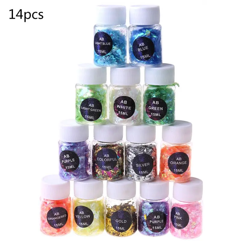 

Красочная оболочка бумаги сахар сломанные части дизайн ногтей Декор ювелирные изделия наполнитель материал