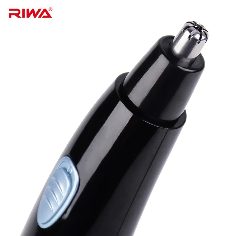 Моющаяся машинка для стрижки волос в носу Riwa IPX7 безопасная бесшумная ушах мужчин
