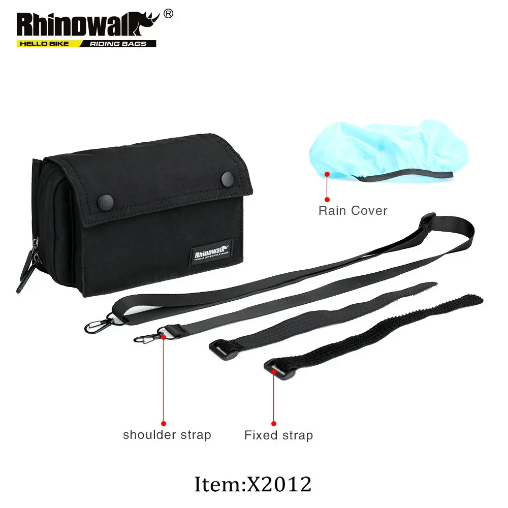 RHINOWALK Folding Bike Handlebar Bag 3 Type Multi-function Front Frame Travel Storage Handbag X2010/X2011/X2012 with Cover | Спорт и