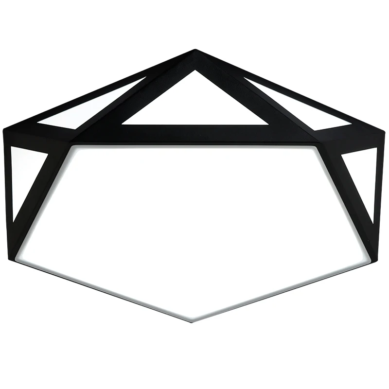 

Nordic bedroom lamp simple modern creative personality second bedroom lamp ultra-thin room study lamp geometric ceiling lamp