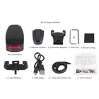 Велосипедный задний светильник + Противоугонная сигнализация USB зарядка беспроводной пульт дистанционного управления светодиодный задний фонарь поисковик для велосипеда фонарь рог сирена Предупреждение