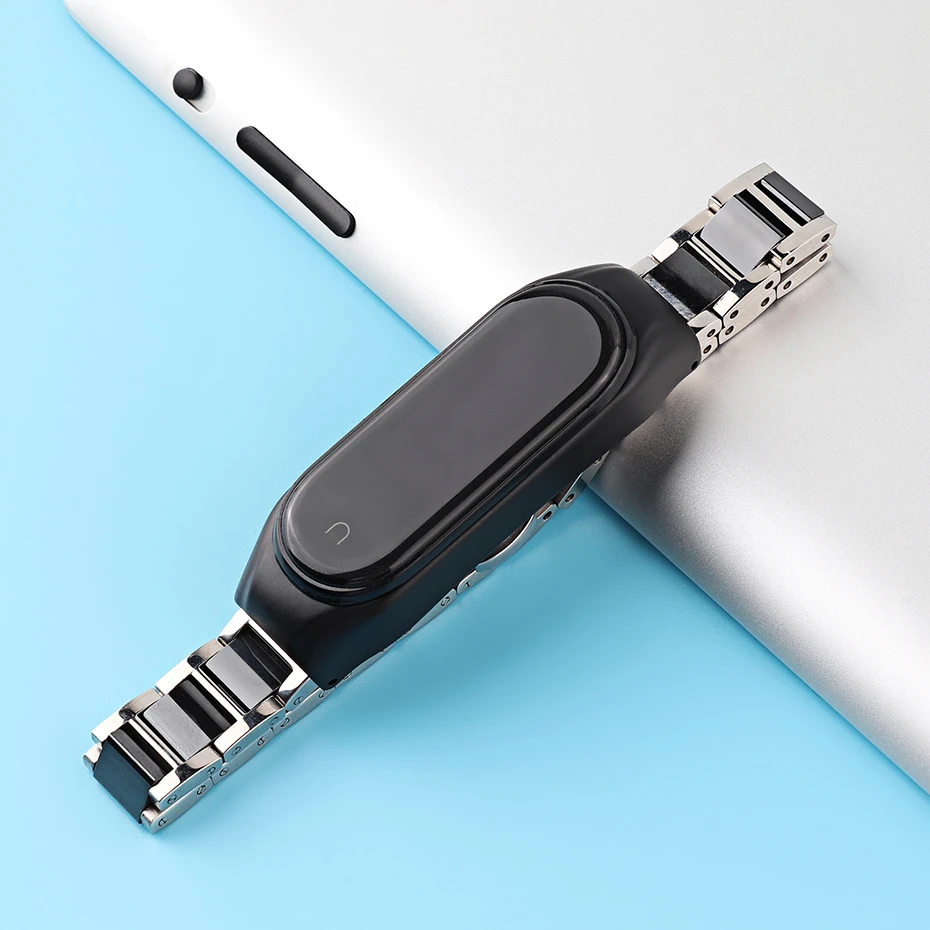 Браслет для xiaomi mi band 4 3 сменный ремешок из керамики двойная эластичная Пряжка