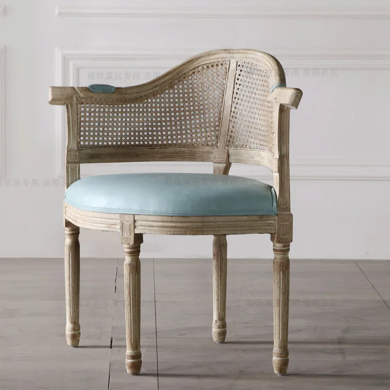 Луи Мода кафе стулья старый стул Американский светильник роскошный Ретро