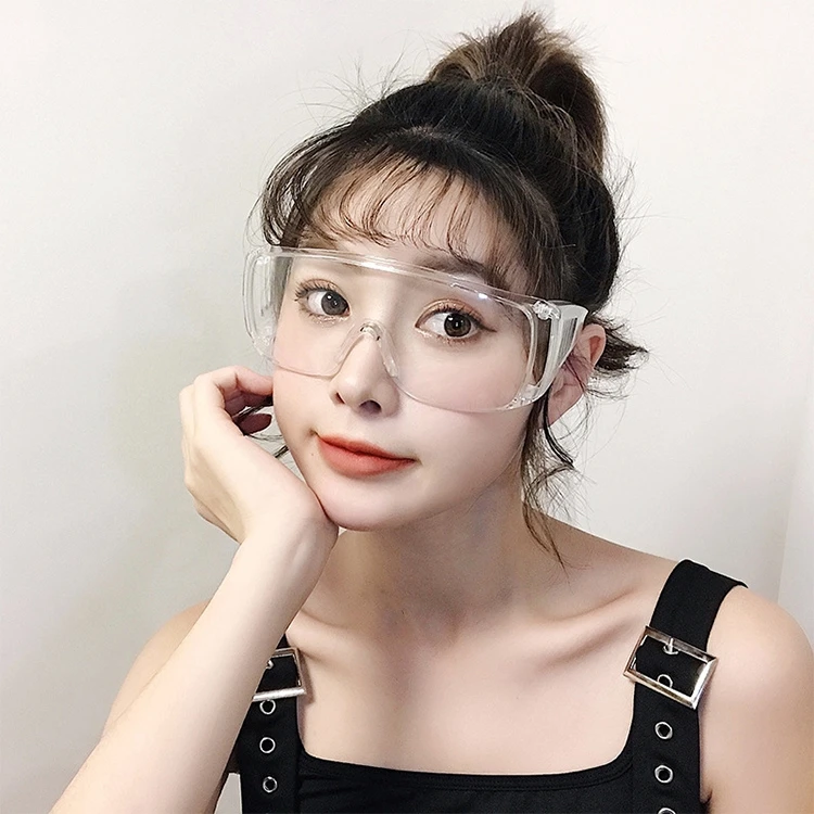

Clear Vented Safety Goggles Eye Protection Protective Lab Anti Fog Glasses