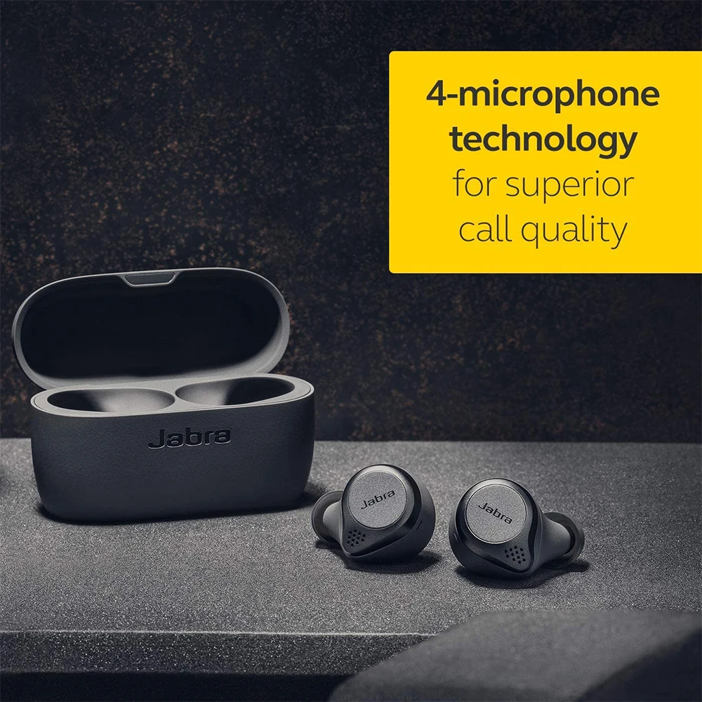 Беспроводные Bluetooth наушники Jabra Elite 75T спортивные Hi-Fi с костной проводимостью IP55