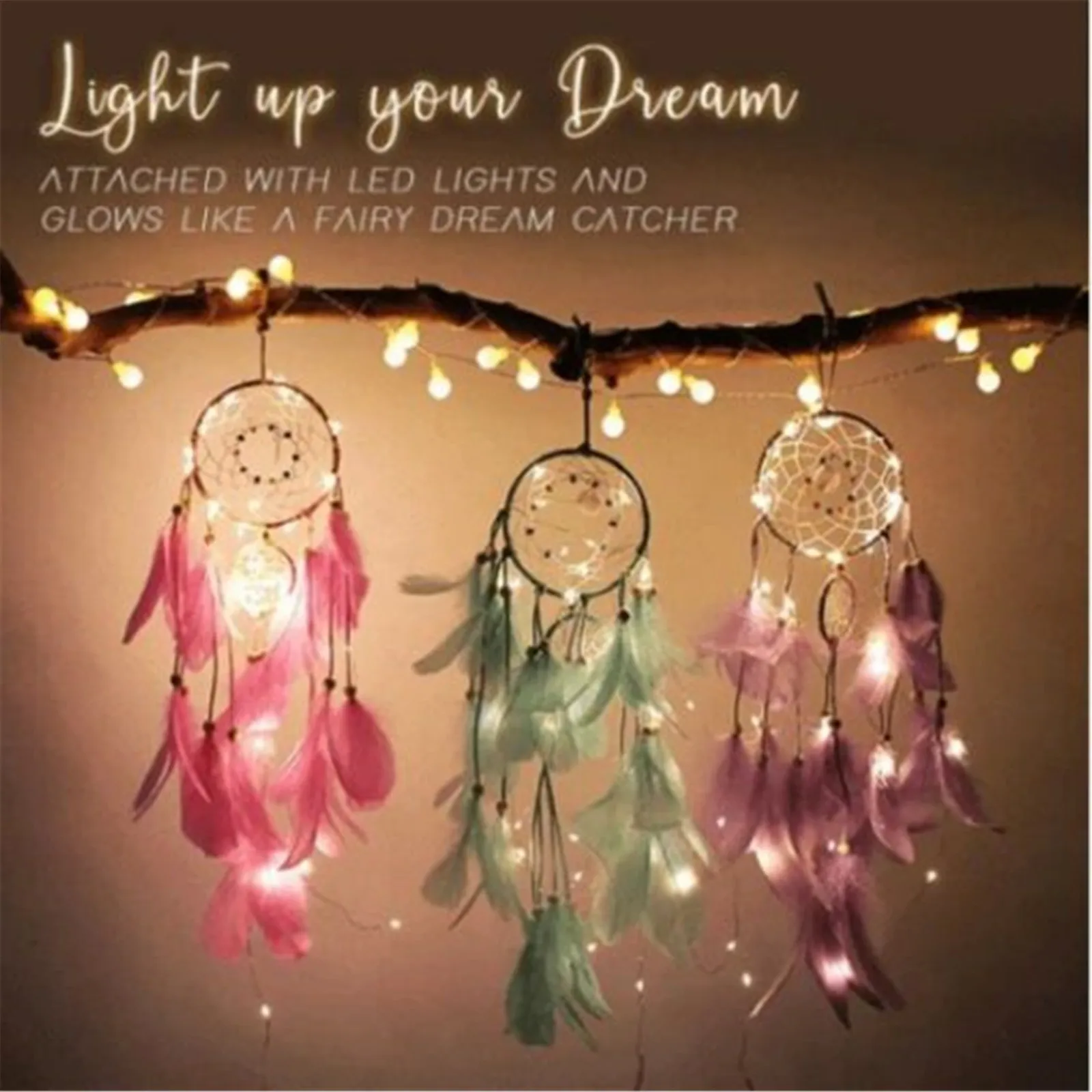 

Украшение для дома Ловец снов «Музыка Ветра» подвесной Пояс Светодиодный светильник кой аксессуары для украшения дома kawaii Decor