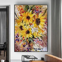 selling pure hand painted oil painting abstract canvas painting floral paintings for home living room decor mural porch wall art