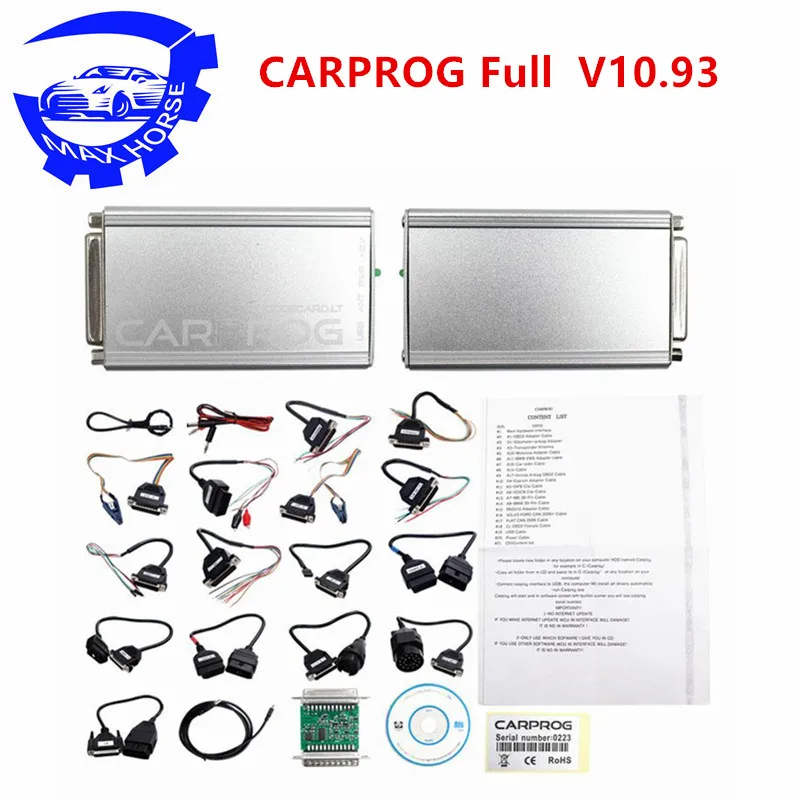 Топ оценка полный Carprog V10.93 авто инструмент для ремонта автомобиля Prog 10 93