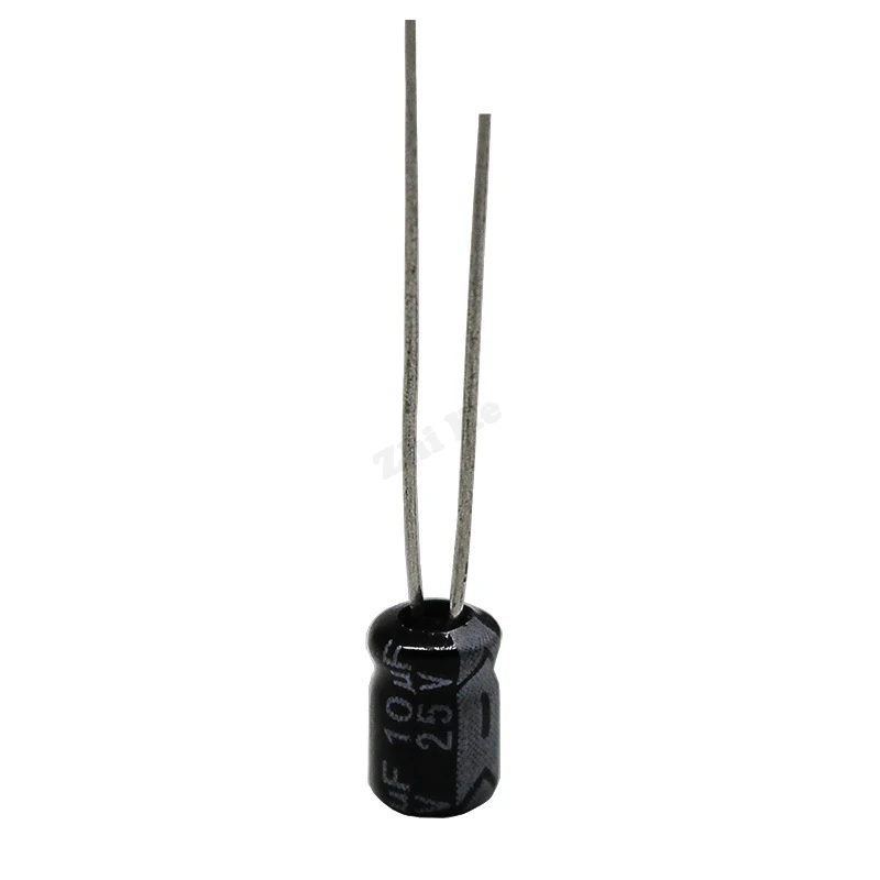 50pcs/lot 10UF 25V 10mf 105C 4X7mm Aluminum Electrolytic Capacitor 25V10UF radial lead 50pcs | Электронные компоненты и