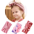 Детские аксессуары, бархатная повязка для волос с бантиками, Зимняя повязка для волос для девочек, галстук-бабочка для детей, аксессуары для волос для детей