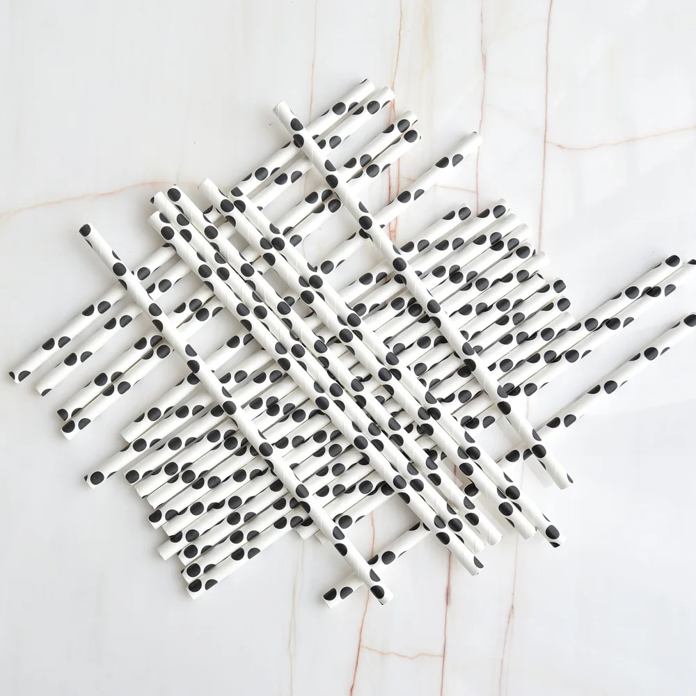 25 шт. светло-розовые синие бумажные соломинки для детского душа свадебной