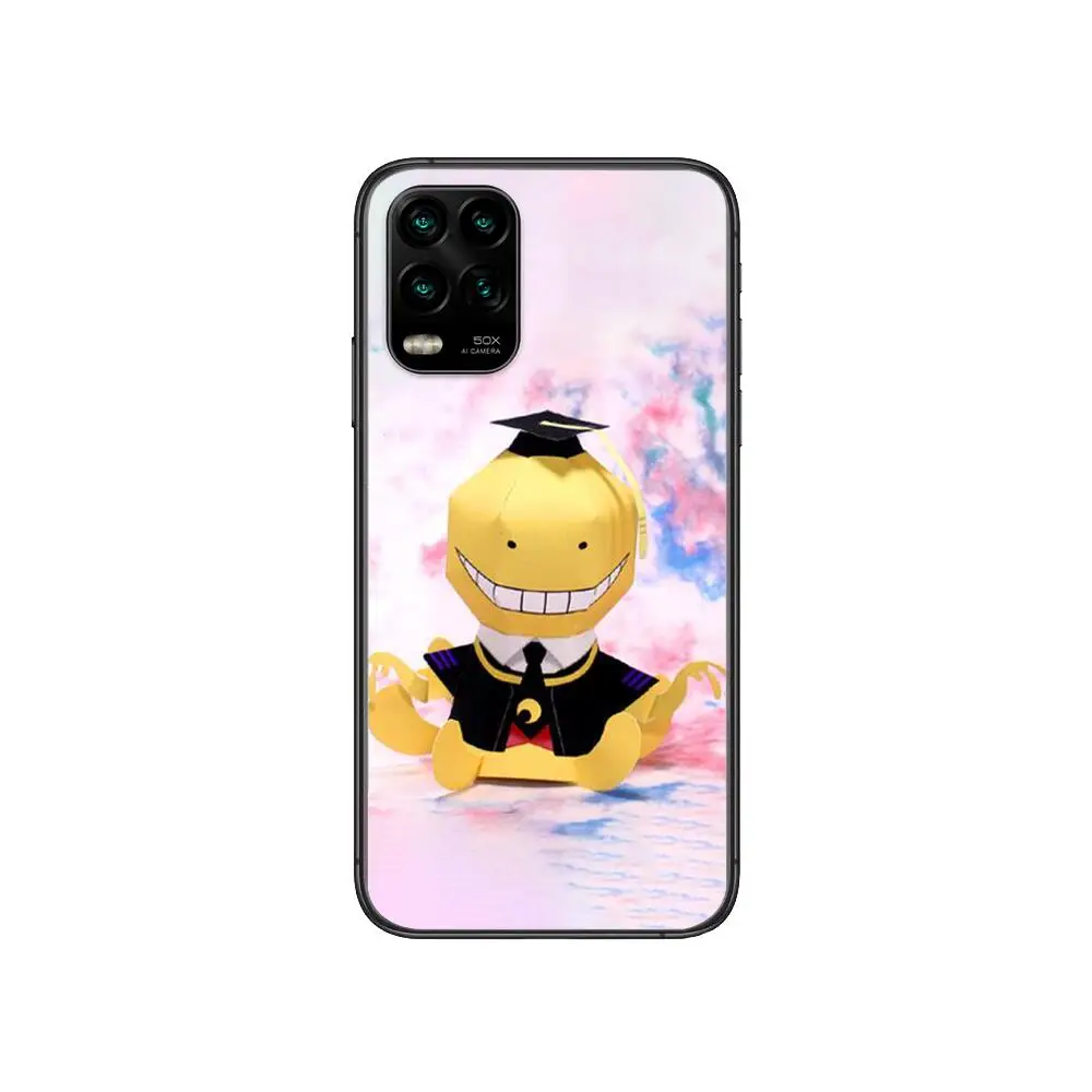

Assassination Classroom cartoon Phone Case For XiaoMi Redmi Note 10 9S 8 7 6 5 A Pro T Y1 Anime Black Cover Silicone Back Pre