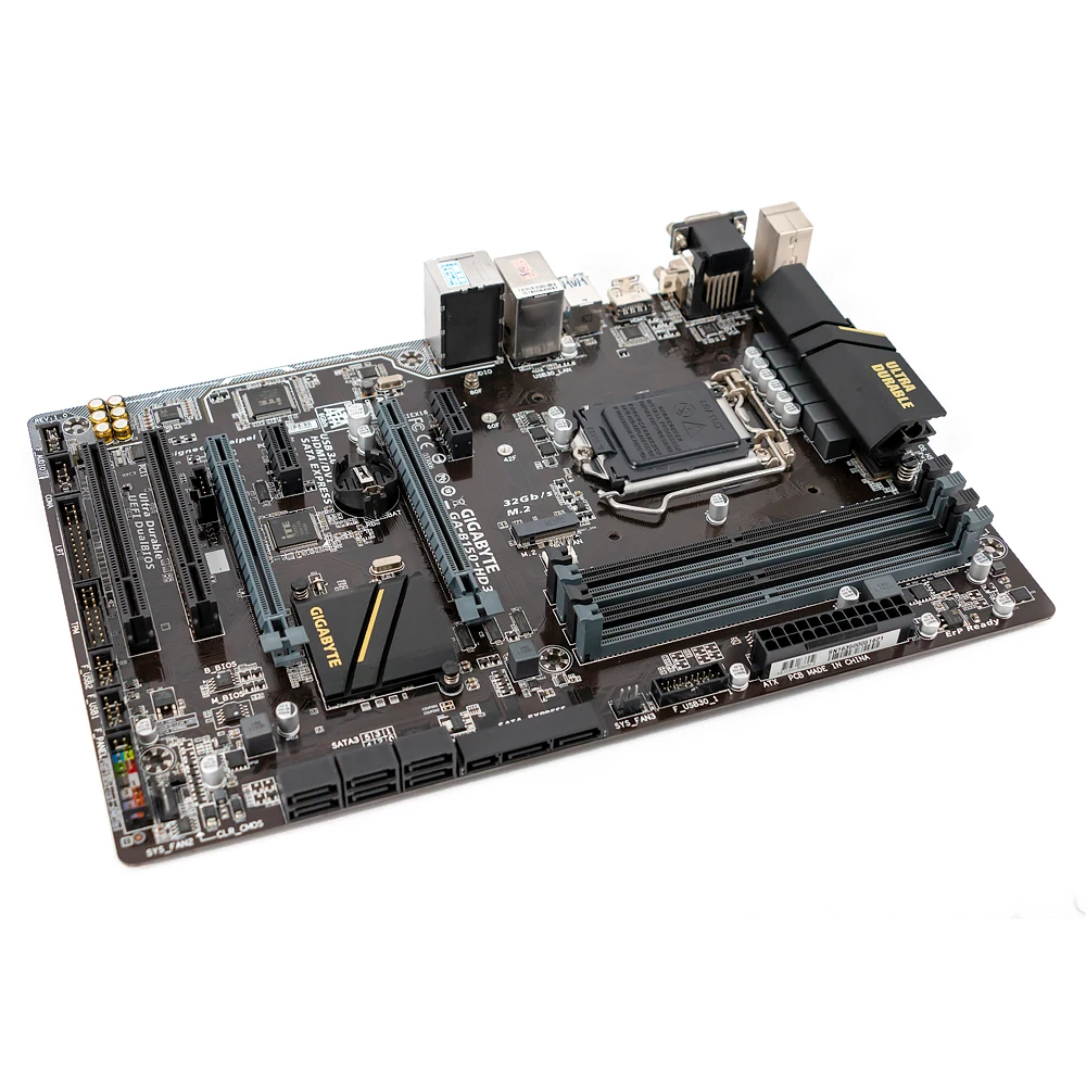 Gigabyte GA-B150-HD3 рабочего Материнская плата B150-HD3 B150 LGA 1151 Core i7 i5 i3 DDR4 64G SATA3 USB3.0 VGA HDMI DVI M.2