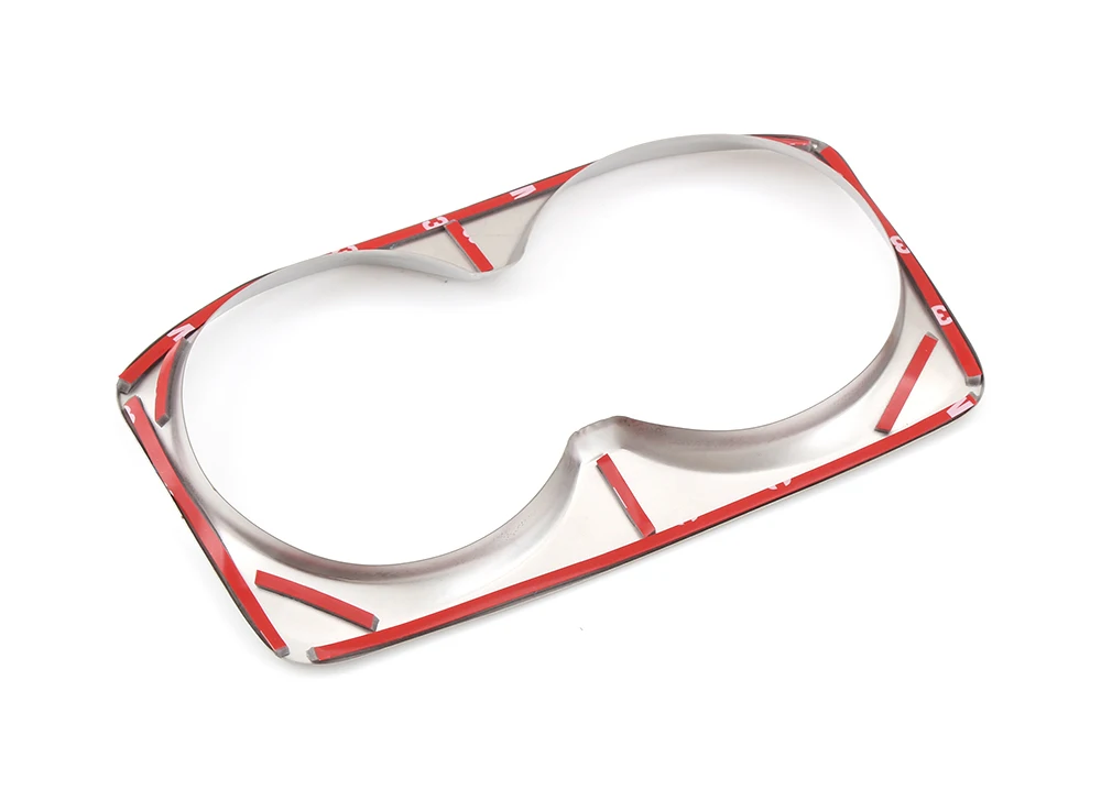 

Stainless Steel Water Cup Holder Cover Car Styling Interior Chrome Trim Strip For Peugeot 5008 3008 GT 2017 Accessories