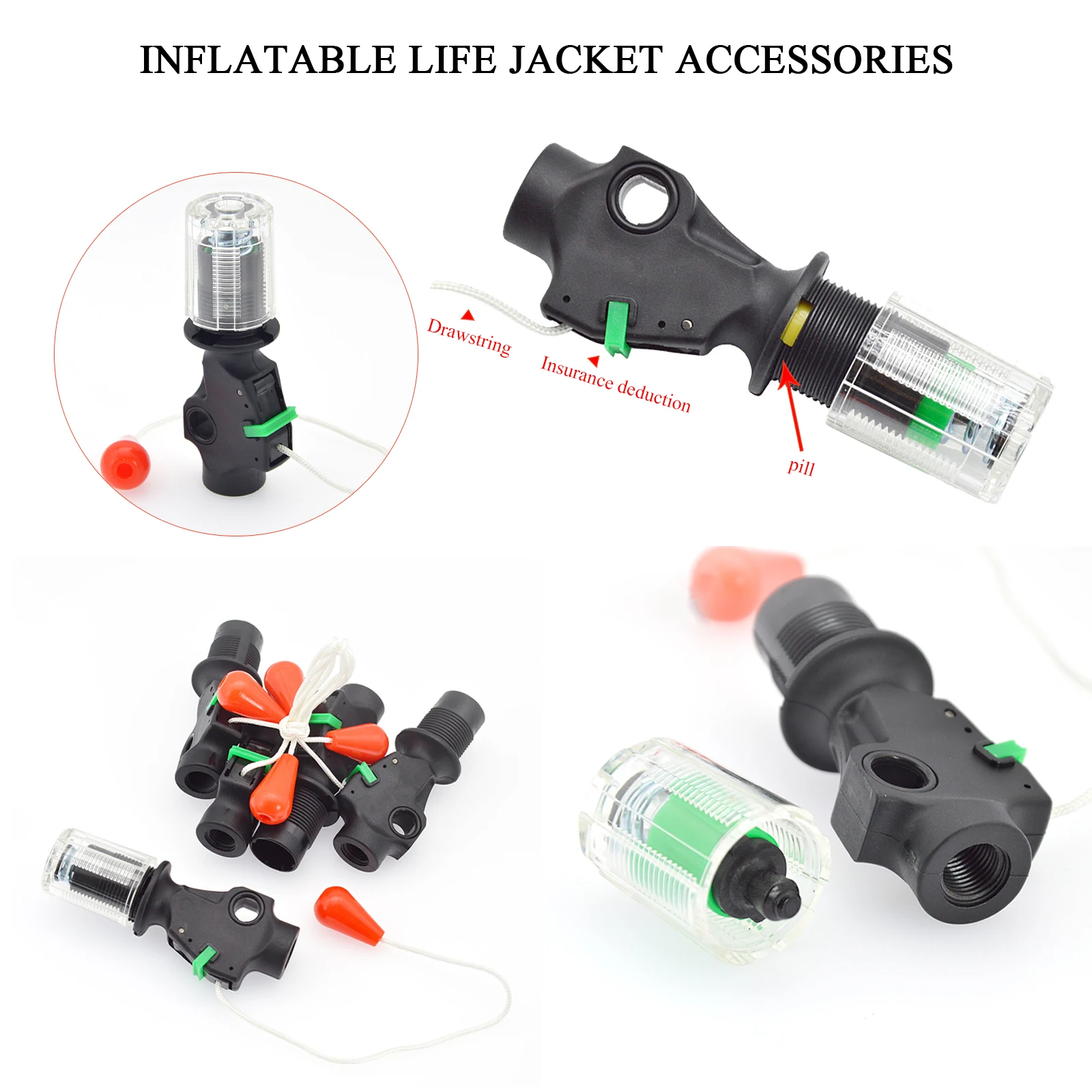 Спасательный жилет для плавания и пляжа надувной водочувствительный ручные