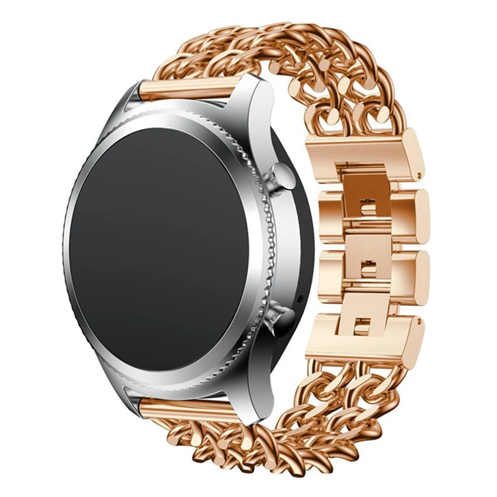 

Ремешок металлический для Samsung Galaxy Watch 5/Pro 4 3, браслет в ковбойском стиле с цепочкой для классических часов, 45 мм 42 мм 46 мм Active 2 40 мм 44 мм, 22 мм 20 ...