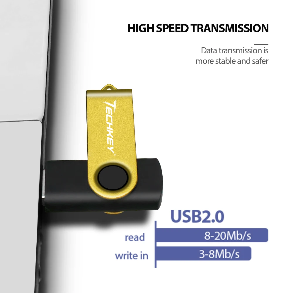 TECHKEY USB флеш-накопитель смартфон 4 ГБ 8 ГБ 16 ГБ 32 ГБ флеш-накопитель memoria Cel stick