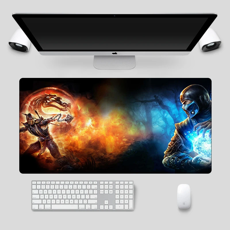 Большой игровой коврик для мыши Mortal Kombat 60x30 см противоскользящий компьютерный