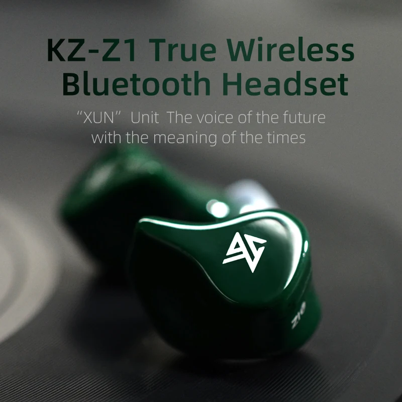 Новейшая модель Плотным верхним ворсом KZ Z1 наушники вкладыши TWS Bluetooth 5 0 True