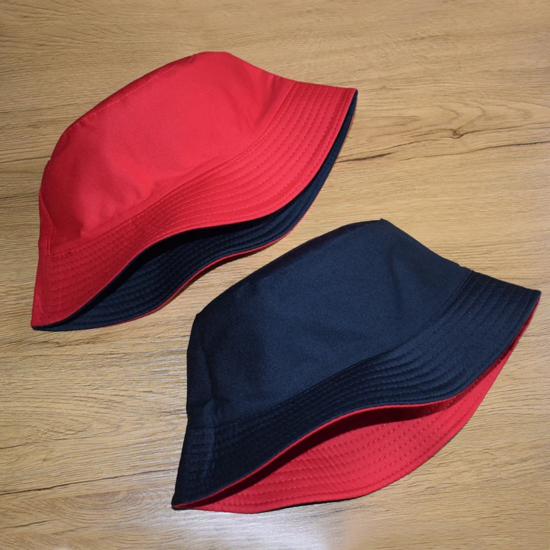 Унисекс Повседневное однотонные Цвет Реверсивный мужская шляпа Панама женские