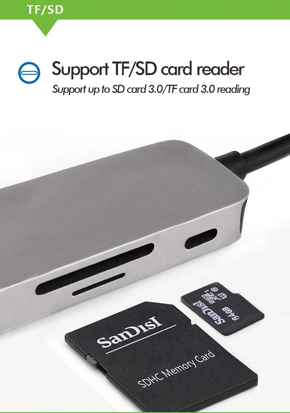 vmade cb08b тип c док станция usb c концентр