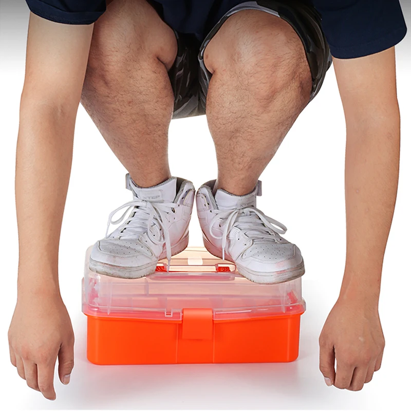 Трехуровневая пластиковая коробка для хранения YINLONGDAO портативный складной